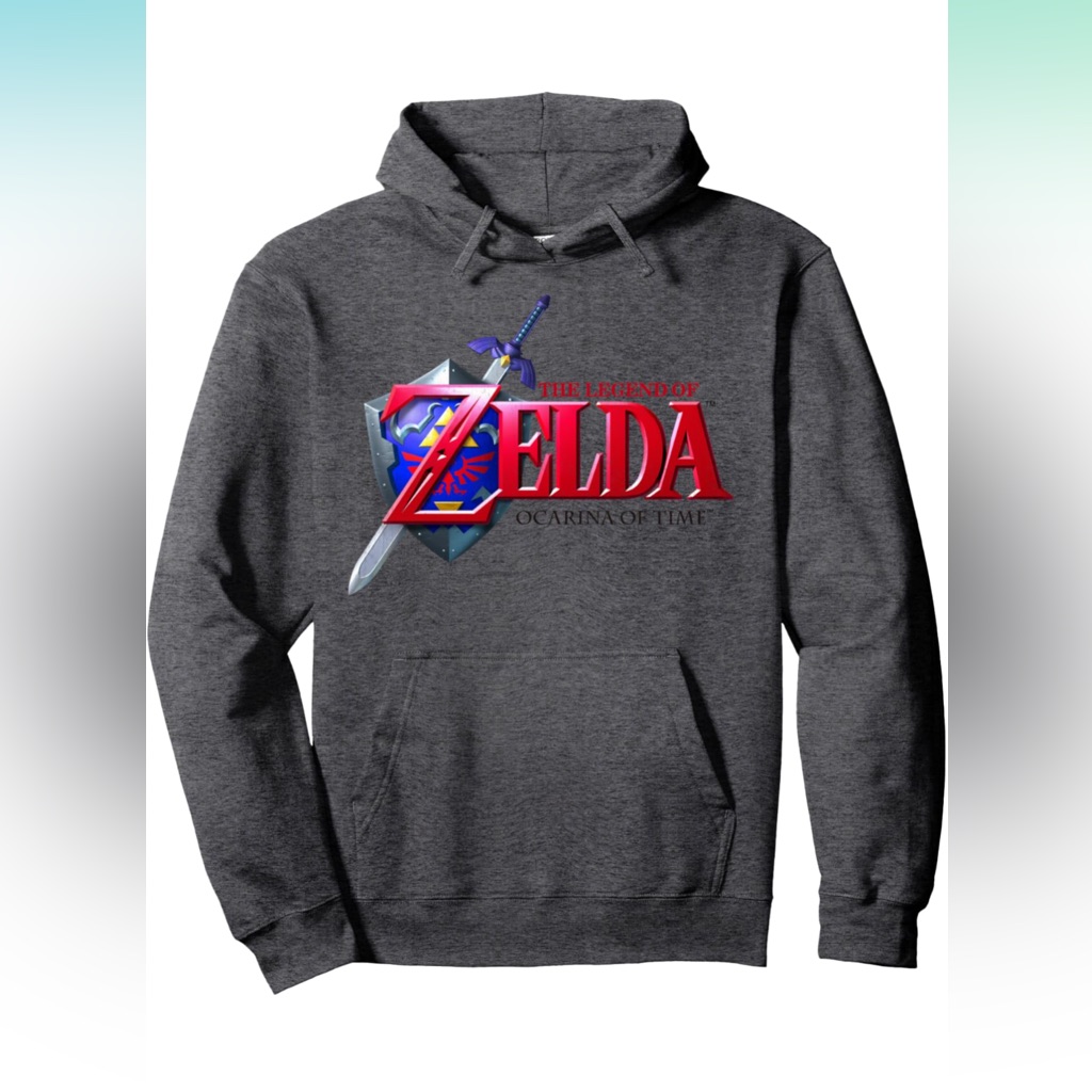 The Legend Of Zelda Ocarina Of Time 3d Hyrule Emblem Pullover Hoodie The Legend Of Zelda Ocarina Of Time 3d Hyrule Emblem Pullover Hoodie
